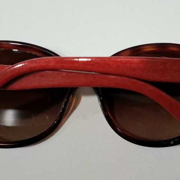 Salvatore Ferragamo Red and Brown Sunglasses main image 4